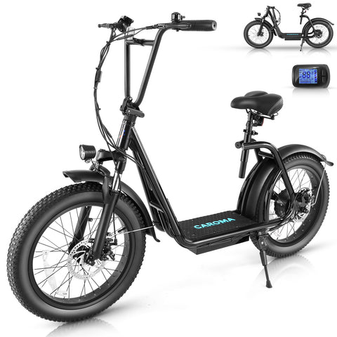 Caroma Peak 819W Electric Scooter for Adults, 20" Off-Road Wide Tires, 500 Wh Large Battery, 30 Miles Range, 20 MPH Top Speed
