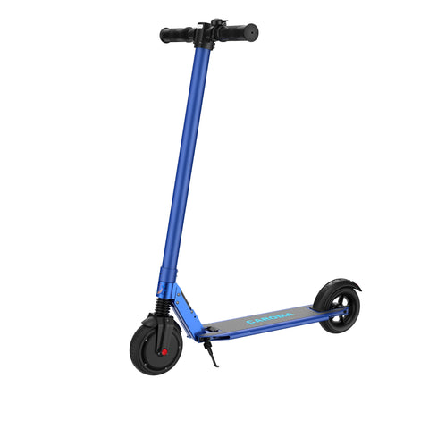 Caroma Lightweight Commuter Electric Scooter, 15.5 Mph & 20 Miles Range, 250W Motor Foldable Kick Scooters for Adult, Blue