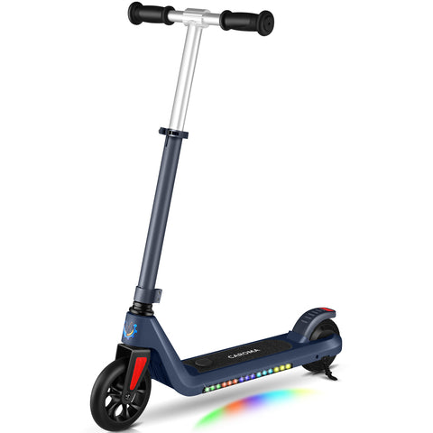 Caroma Kids Electric Scooter, 6+ Boys and Girls Safe Kick Scooter, Adjustable Speed and Handlebar