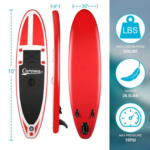 Caroma Sun Inflatable Stand Up Paddle Board SUP Surfboard