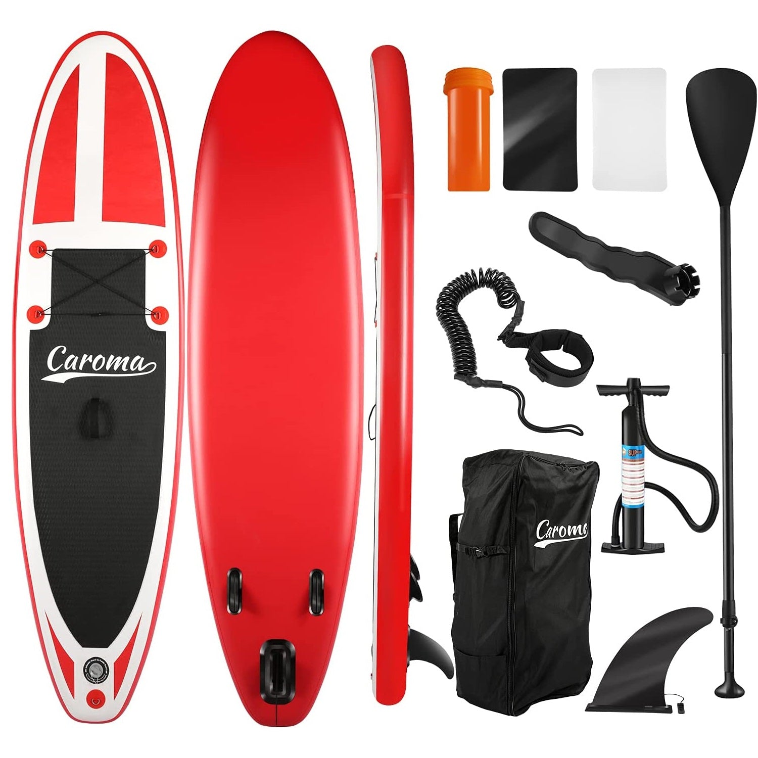 Caroma Sun Inflatable Stand Up Paddle Board SUP Surfboard
