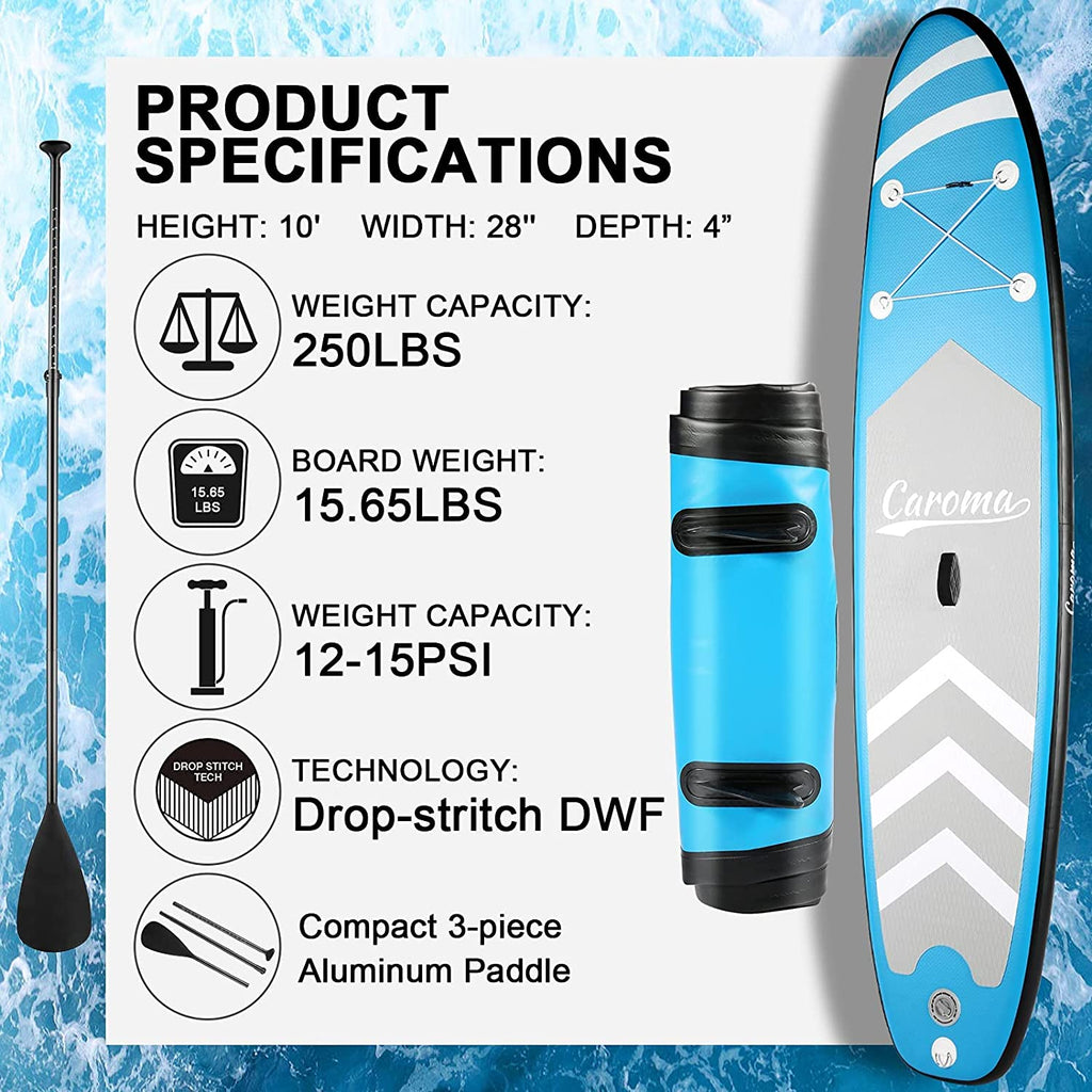 Caroma Sky Inflatable Stand Up Paddle Board SUP Surfboard CAROMA