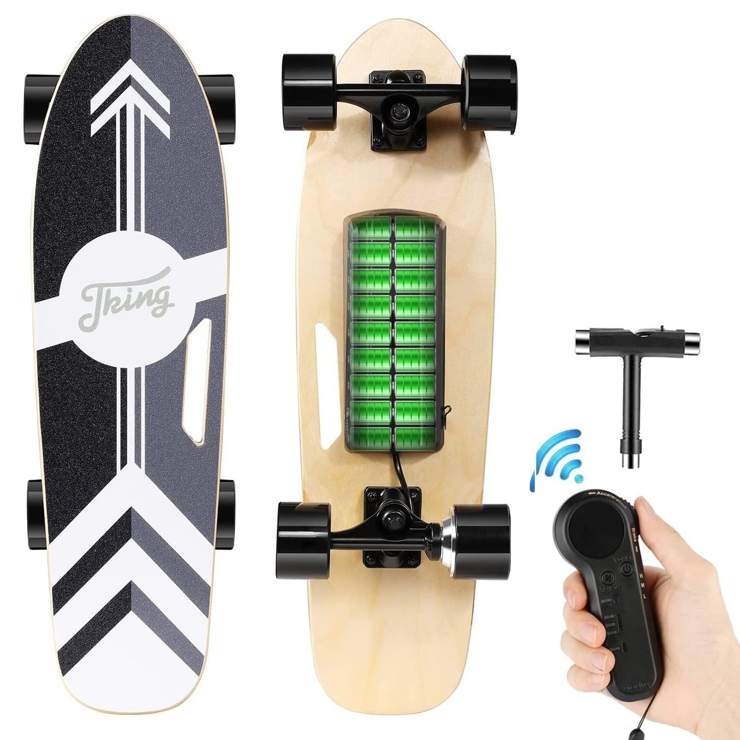 Caroma 27,6 Zoll 350 W Elektro-Skateboard, kleine Fischbretter 