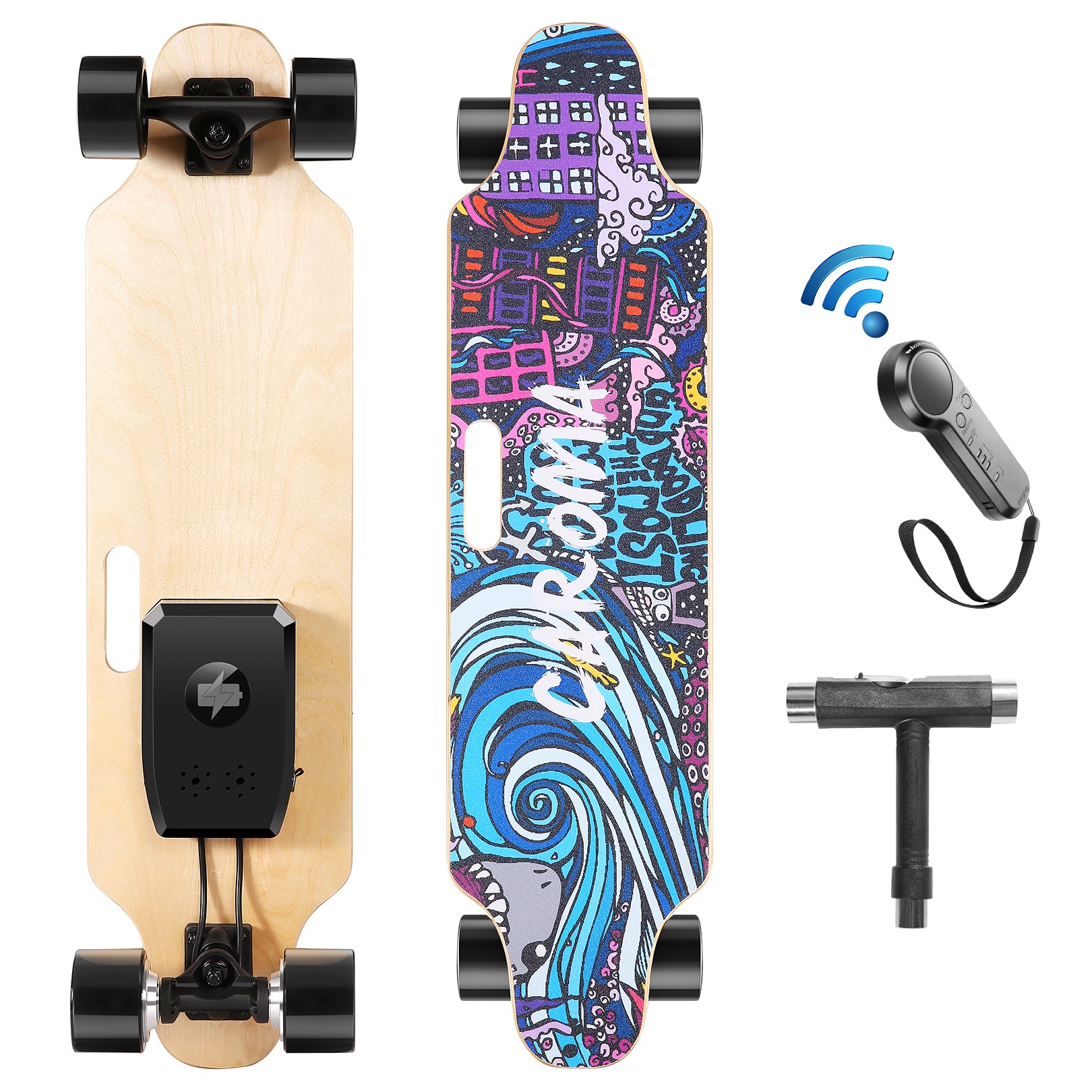 Caroma 36 Inch 700W Electric Cruiser Longboard