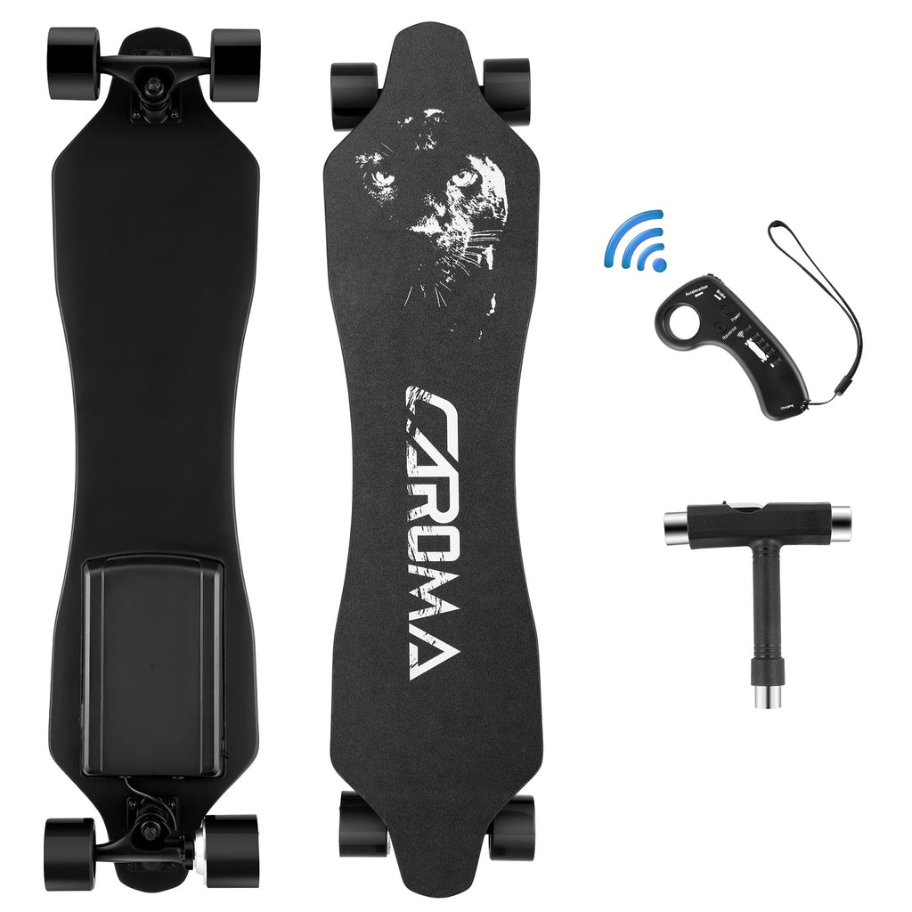 Longboard Complet Caroma 41 Pouces - Pont En érable 8 Plis, Trucks 180 Mm, Roues 70 Mm ABEC-11 - Capacité 150 Kg