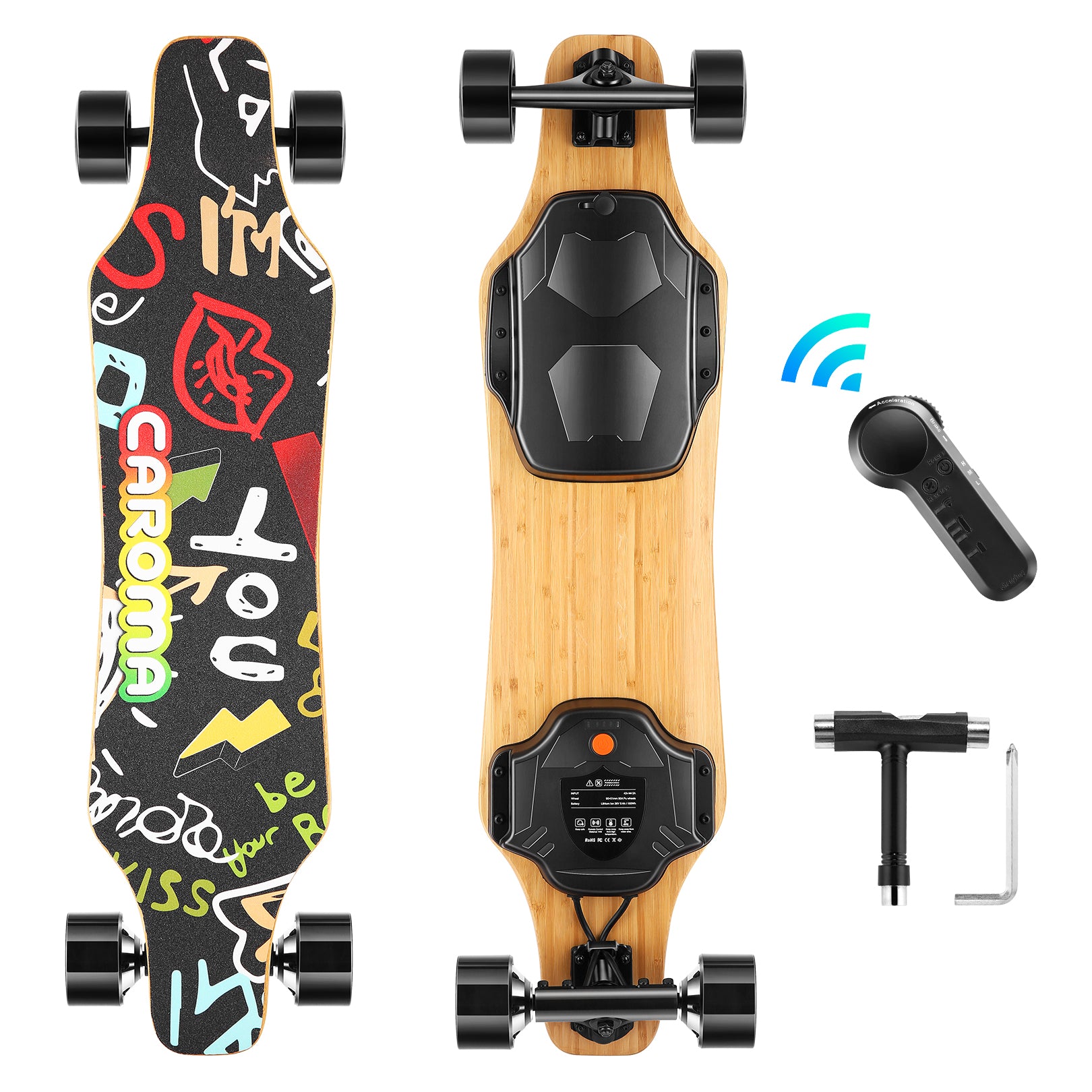 Caroma 38 Inch 900W Electric Skateboard Longboard