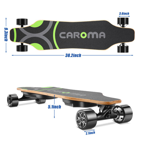 Caroma 38 Inch 900W Electric Skateboard Longboard
