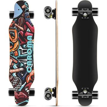Caroma 31 Inch Longboard Skateboard Drop Through Complete Longboard