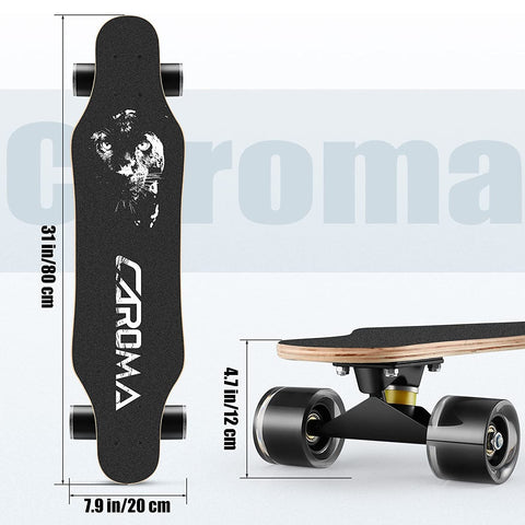 Caroma 31 Inch Longboard Skateboard Drop Through Complete Longboard