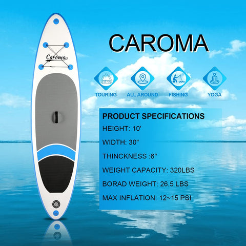 Caroma Segelboot aufblasbares Stand Up Paddle Board SUP Surfbrett 