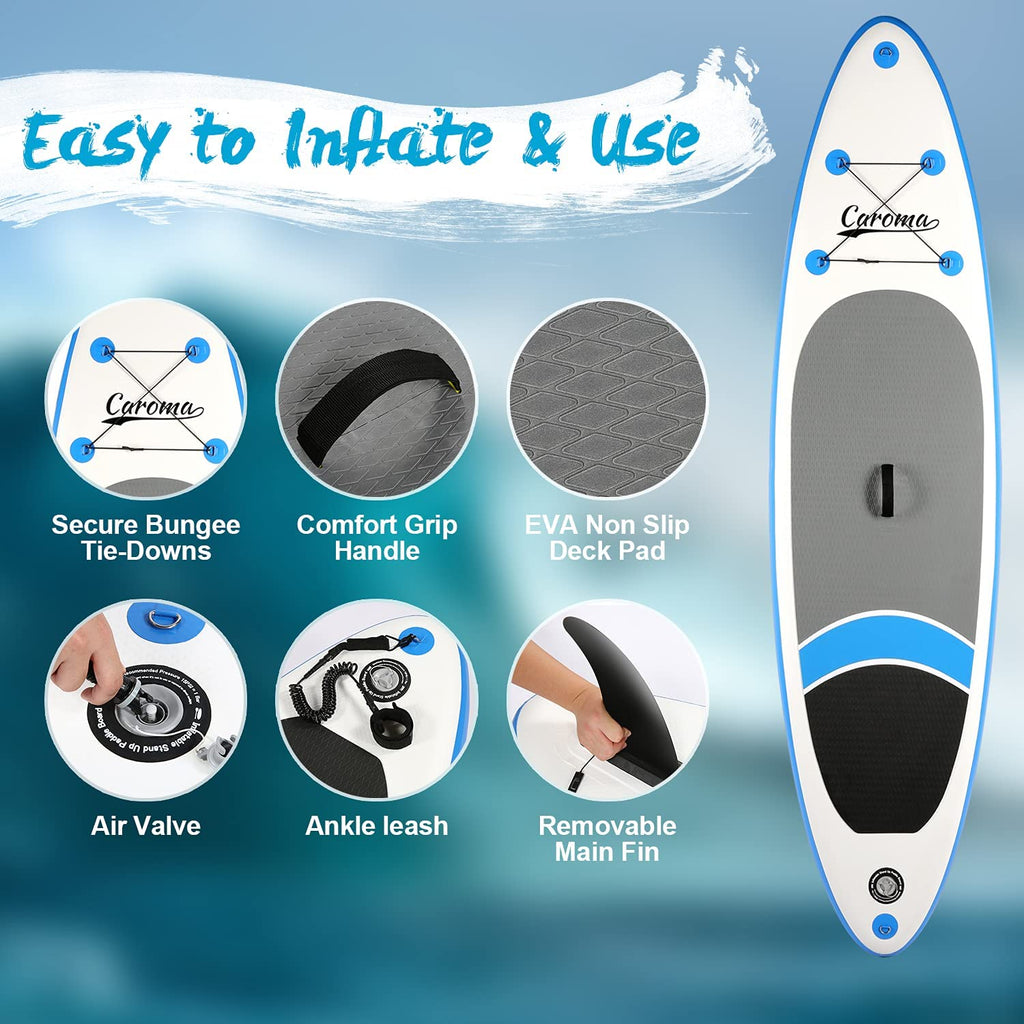 Caroma Sailboat Inflatable Stand Up Paddle Board SUP Surfboard CAROMA