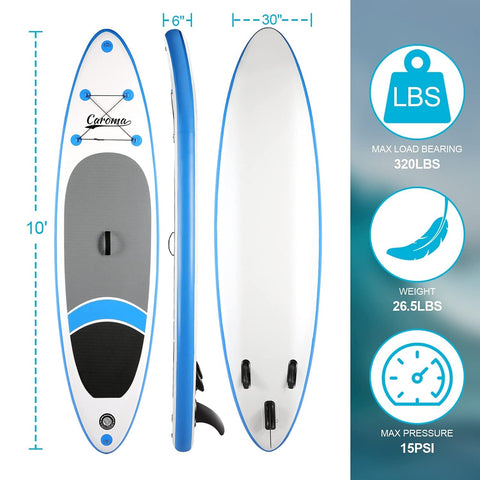 Caroma Sailboat Inflatable Stand Up Paddle Board SUP Surfboard
