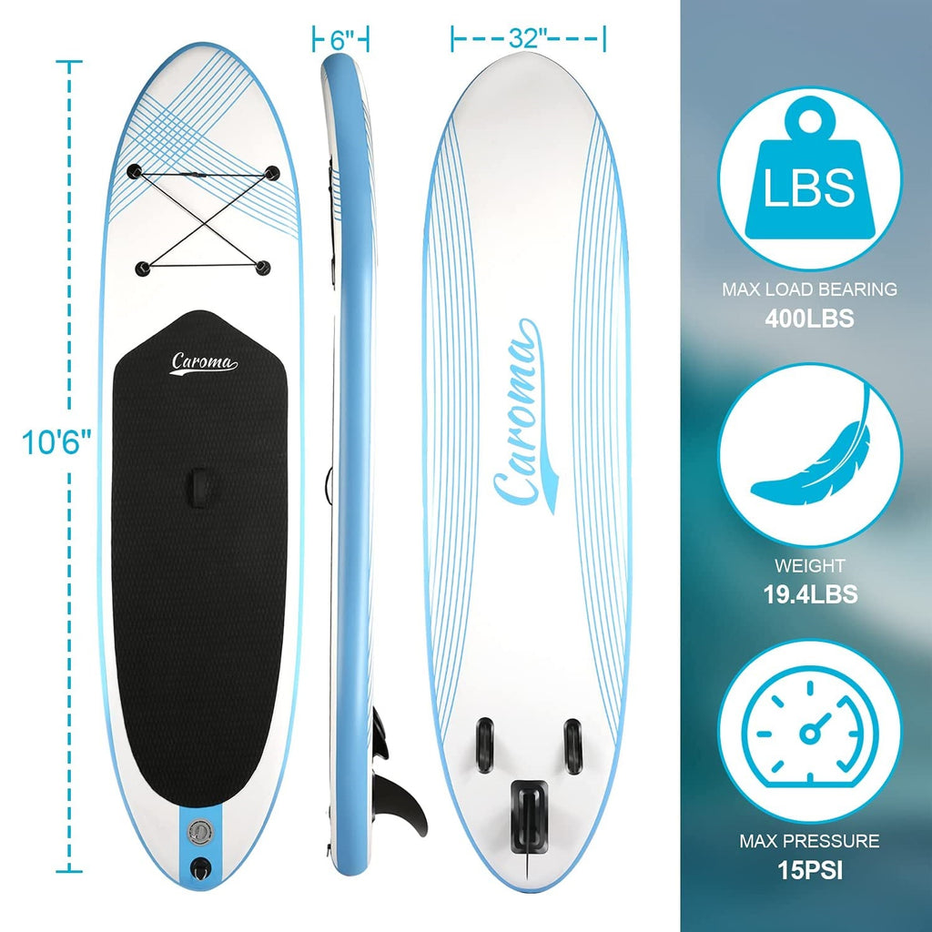 Caroma Wave Inflatable Stand Up Paddle Board SUP Surfboard – CAROMA